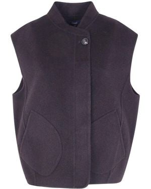 Soeur Adeline Oversized Sleeveless Jacket - Blue