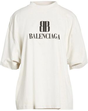 Balenciaga Oversize-T-Shirts - White