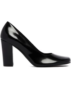 The Row Penelope High Leather Pumps - Black