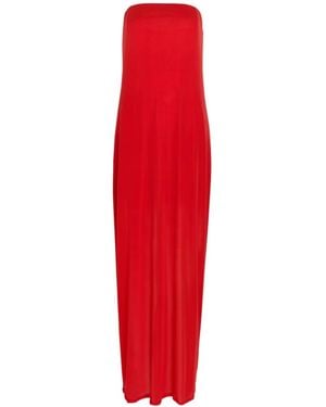 STAUD Sleeveless Mesh Dress - Red