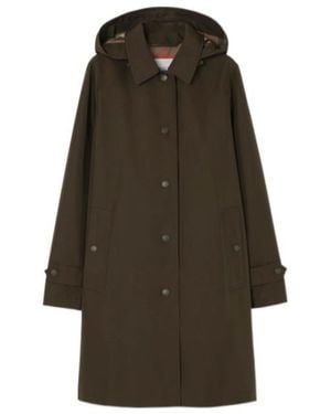 Burberry Hooded Car Coat - Multicolour