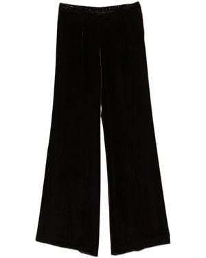 forte_forte Velvet Wide-Leg Pants - Black