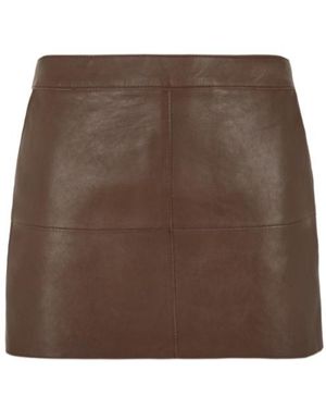 P.A.R.O.S.H. Pocket Mini Skirt - Brown