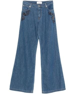 ERMANNO FIRENZE Wide-Leg Jeans - Blue