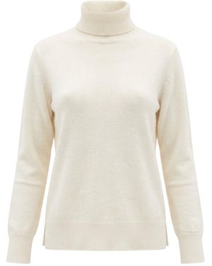 Not Shy Laurene Roll-Neck Cashmere Jumper - White