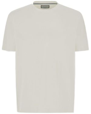 Canali Double-Knit Cotton T-Shirt - White