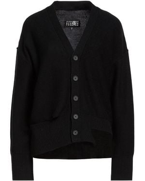 MM6 by Maison Margiela Mid-Weight Knit Cardigans - Black