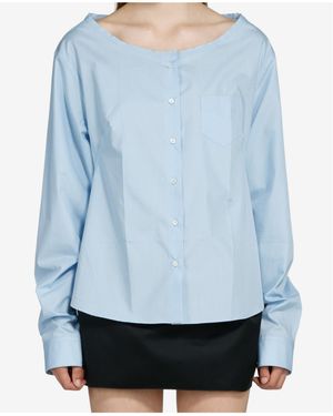 N°21 Boat Neck Shirt - Blue