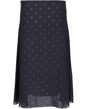 Acne Studios Mesh Layered Skirt - Blue