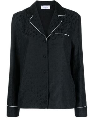 Off-White c/o Virgil Abloh Buttoned Long-Sleeved Pyjama Shirt - Black