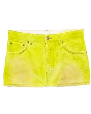 Acne Studios Denim Mini Skirt - Yellow