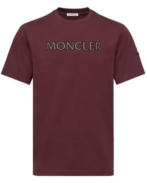 Moncler Logo Embroidered Crewneck T-Shirt