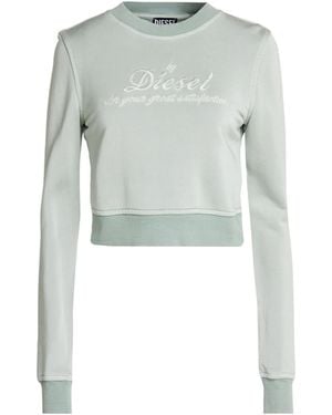 DIESEL Solid Color Fleece Sweatshirt - Blue