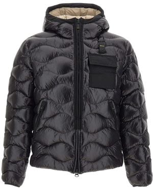 Blauer Usa Blauer Bryant Hooded Quilted Down Jacket - Black