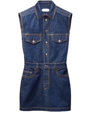 Versace Denim Mini Dress - Blue