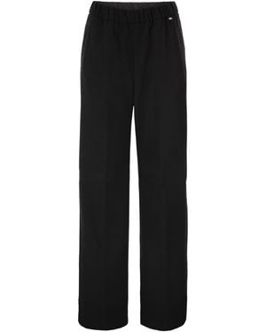 Herno Wide-Leg Casual Trousers - Black