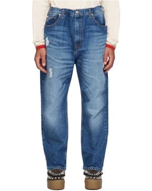 Bluemarble Trompe L'Oeil Jeans - Blue