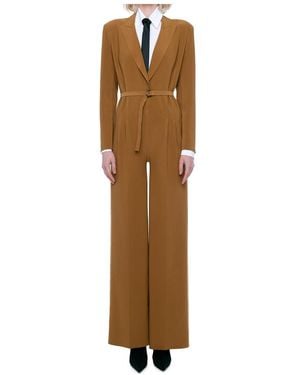 Norma Kamali Single Breasted Jumpsuit - Natural