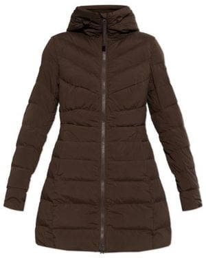 Canada Goose Clair Long-Sleeved Hooded Down Jacket - Brown