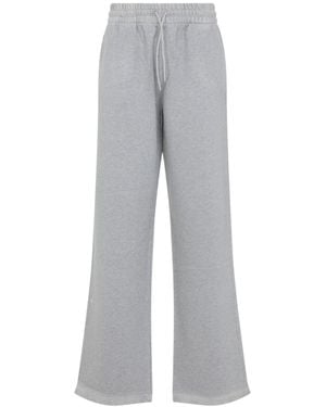 Prada Drawstring Fleece Jogging Trousers - Grey