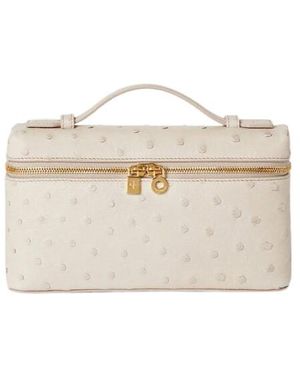 Loro Piana Zippered Shoulder Bag - Natural