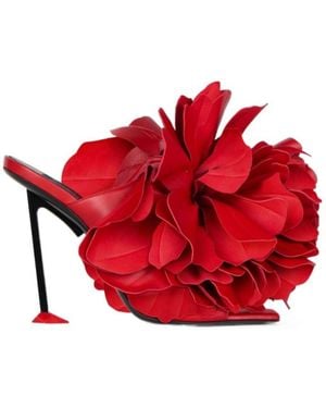 Givenchy Boudoir Heeled Mules - Red