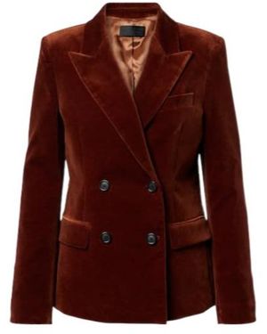 Nili Lotan Velvet Blazer - Red