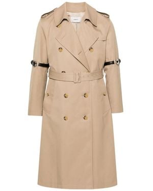 Coperni Double-Breasted Belted Coat - Natural