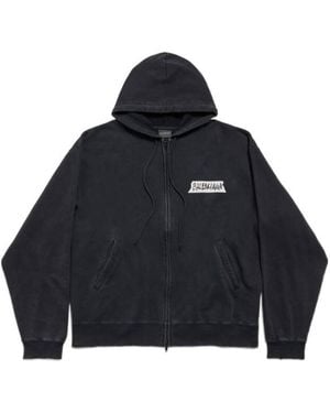 Balenciaga Masking Tape Sweatshirt - Blue