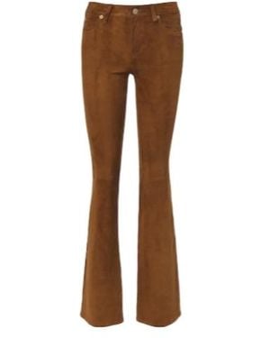 FRAME Flared Casual Pants - Brown