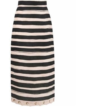 Zimmermann Rebellion Stripe Rope Skirt - Black