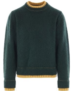Sacai Contrasted Jumper - Green