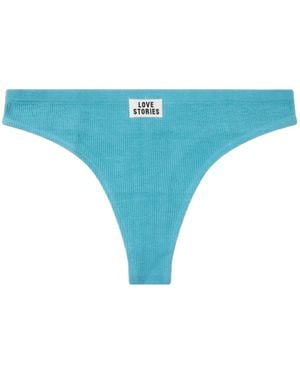 Love Stories Mid Rise Lima Thong - Blue
