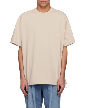 WOOYOUNGMI String T-Shirt - Gray