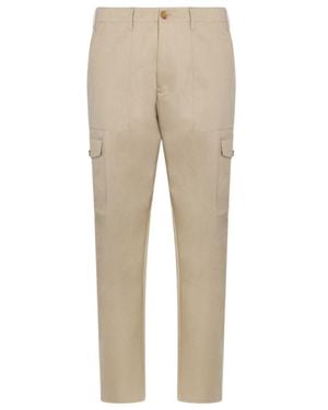 Etro Pegaso Embroidered Pants - Natural