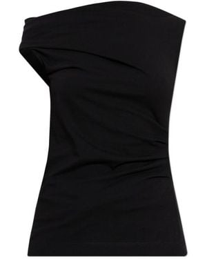 Dries Van Noten Asymmetrical Top - Black
