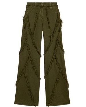 Blumarine Frayed Jeans - Green