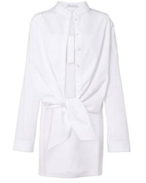 Alaïa Elegant Loose Cotton Shirt - White