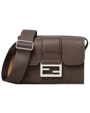 Fendi Dark Leather Bag - Brown