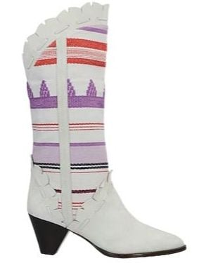 Isabel Marant Pointedtoe Coneheel Shoes - White