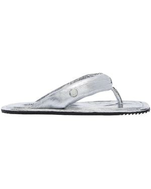 The Attico Indie Padded Thong Slippers - White