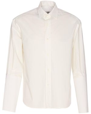 MM6 by Maison Margiela Long-Sleeved Buttoned Shirt - White