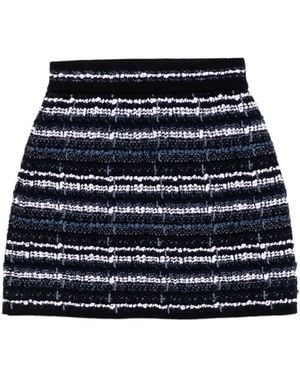 Thom Browne Tweed Mini Skirt - Black