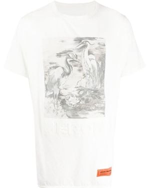 Heron Preston Logo Embossed T-Shirt - White
