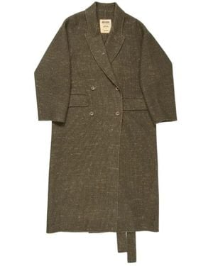 Uma Wang Double-Breasted Coat - Green