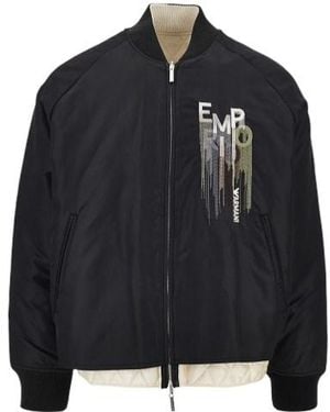 Emporio Armani Zip-Up Jacket - Black