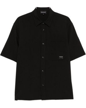 Emporio Armani Short-Sleeve Shirt - Black