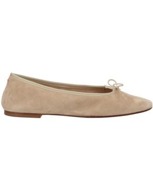 Aeyde Tie-Detail Ballet Flats - Natural