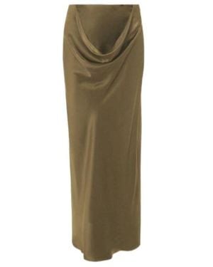 JW Anderson Jw Anderson Bias Cut Midi Skirt - Green