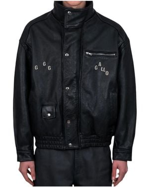 Paly Hollywood Pilot Leather Jacket - Black